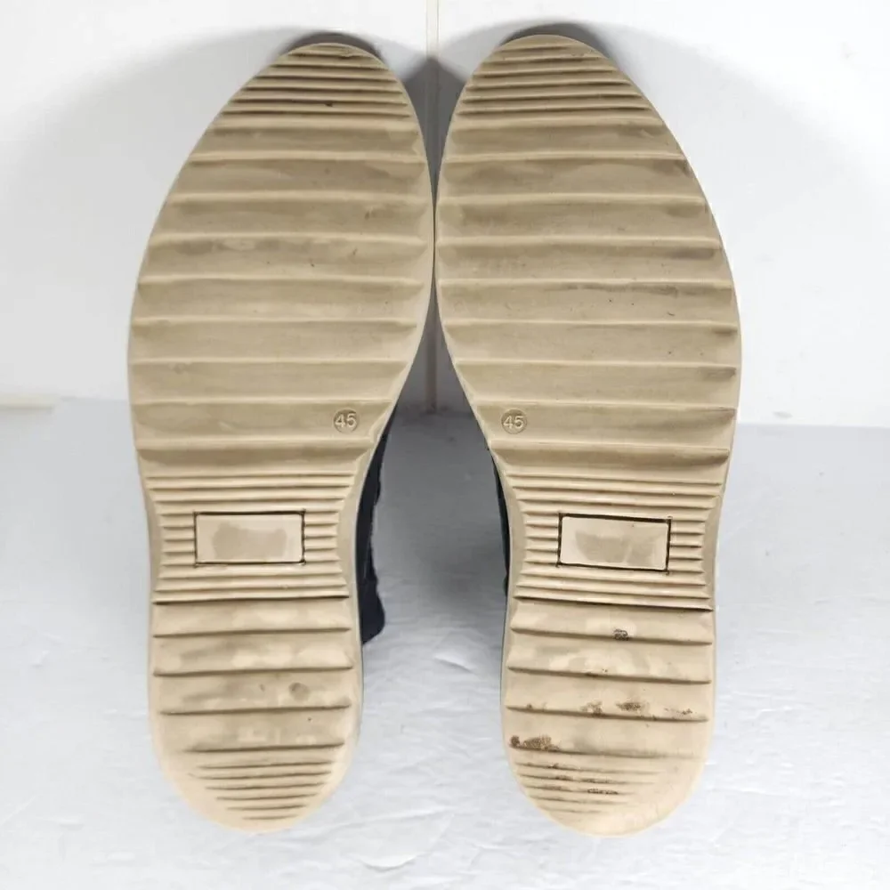 Freebird Men's Fisk US12 Blue Navy Leather Lace-Up Ankle Chukka Boots
